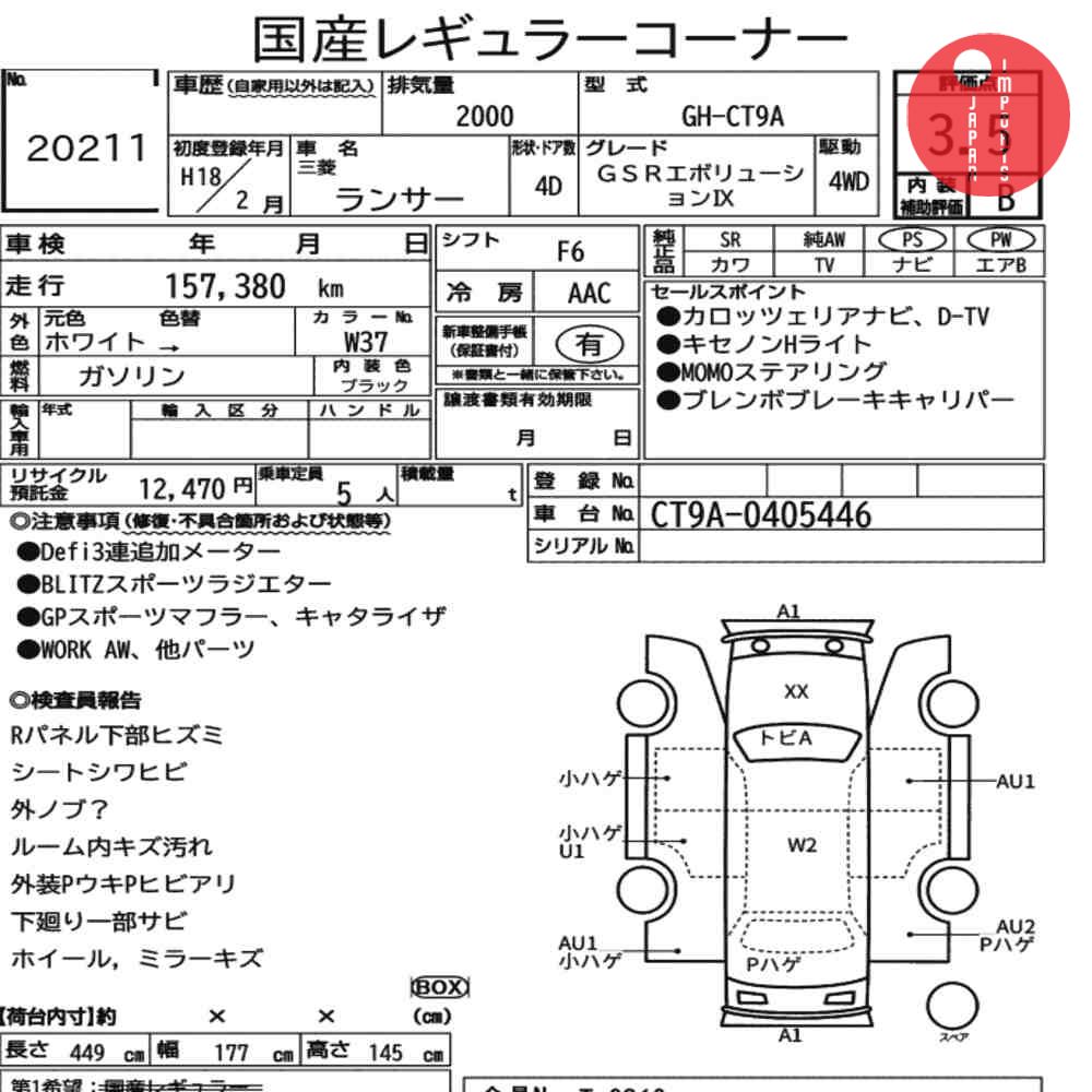 Auction Card