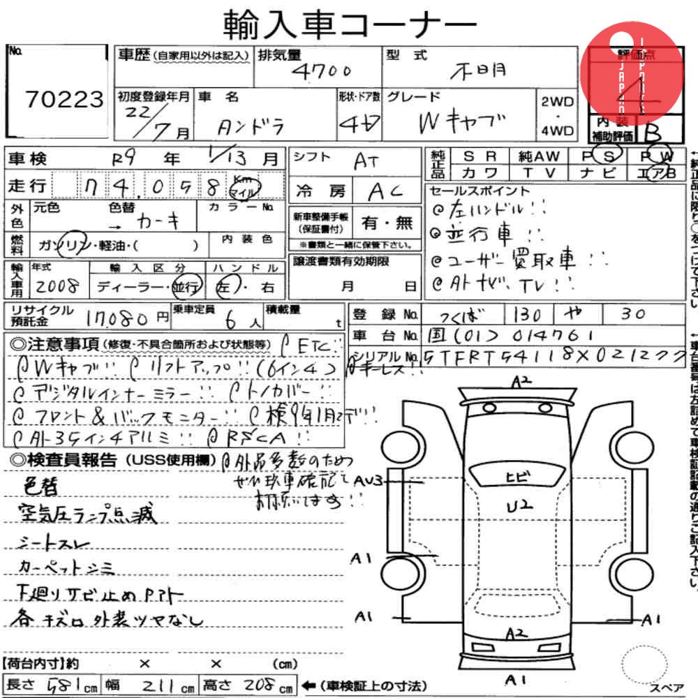 Auction Card