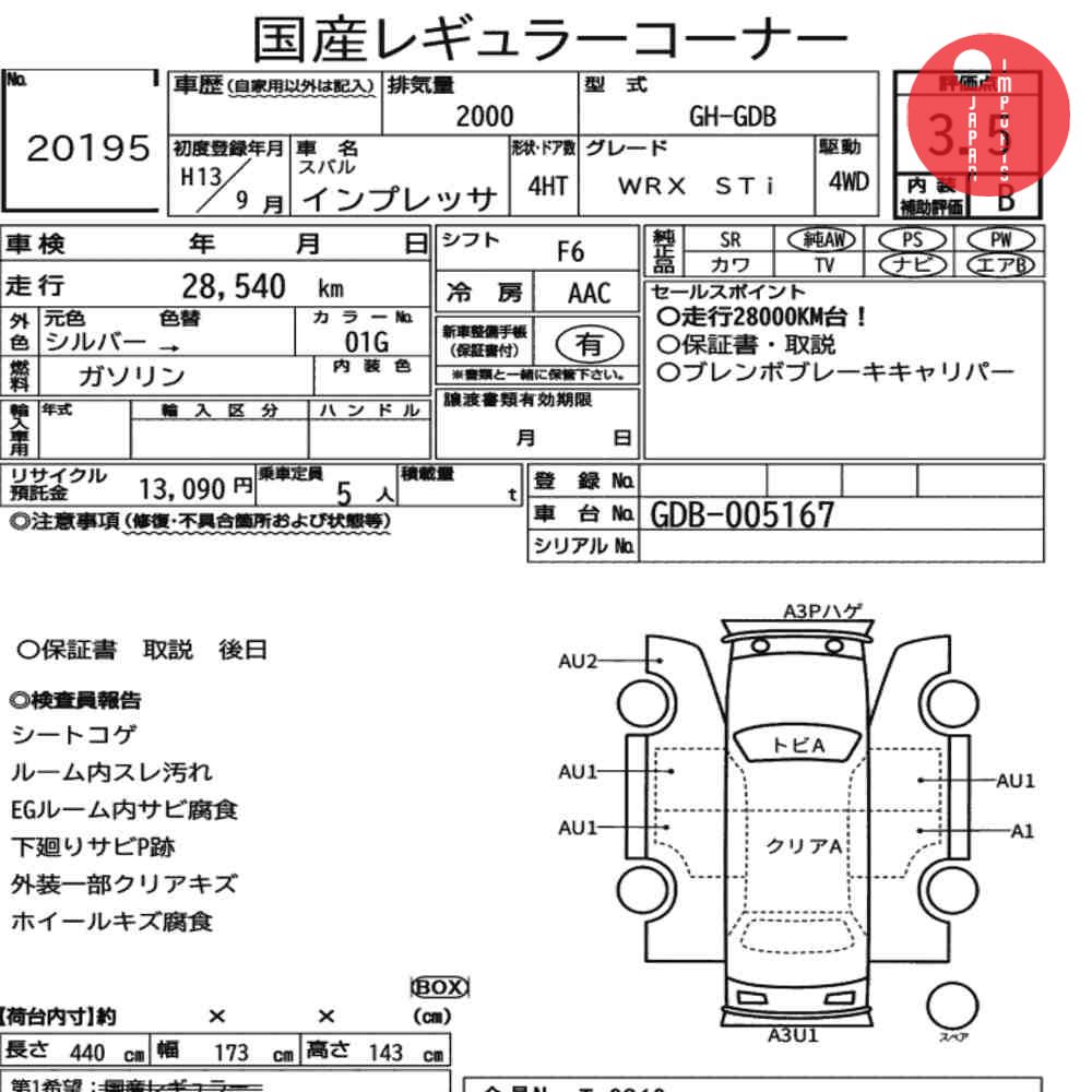 Auction Card
