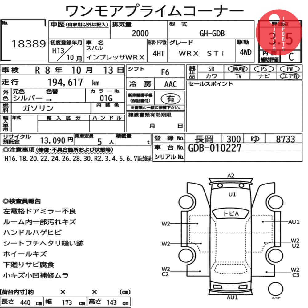 Auction Card