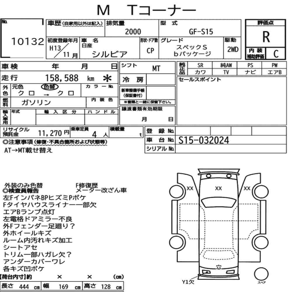 Aukcja NISSAN SILVIA CP SPEC.S B PACKAGE - Japanimports