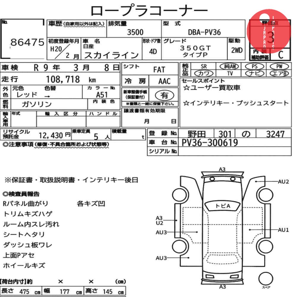 Auction Card