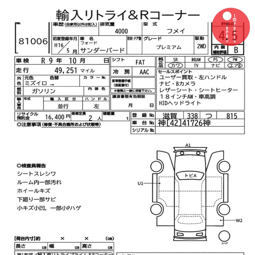 Auction Card