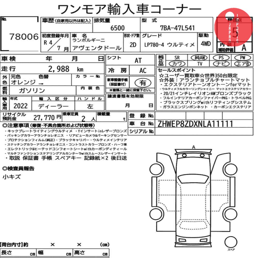 Auction Card