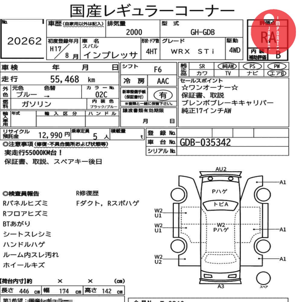 Auction Card