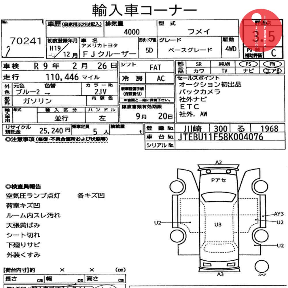 Auction Card