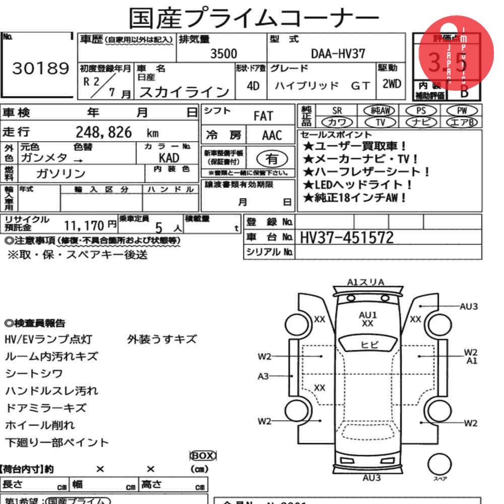 Auction Card