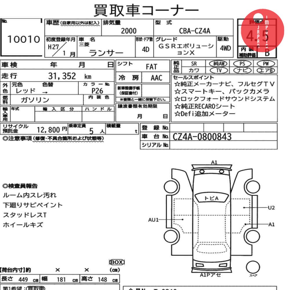 Auction Card