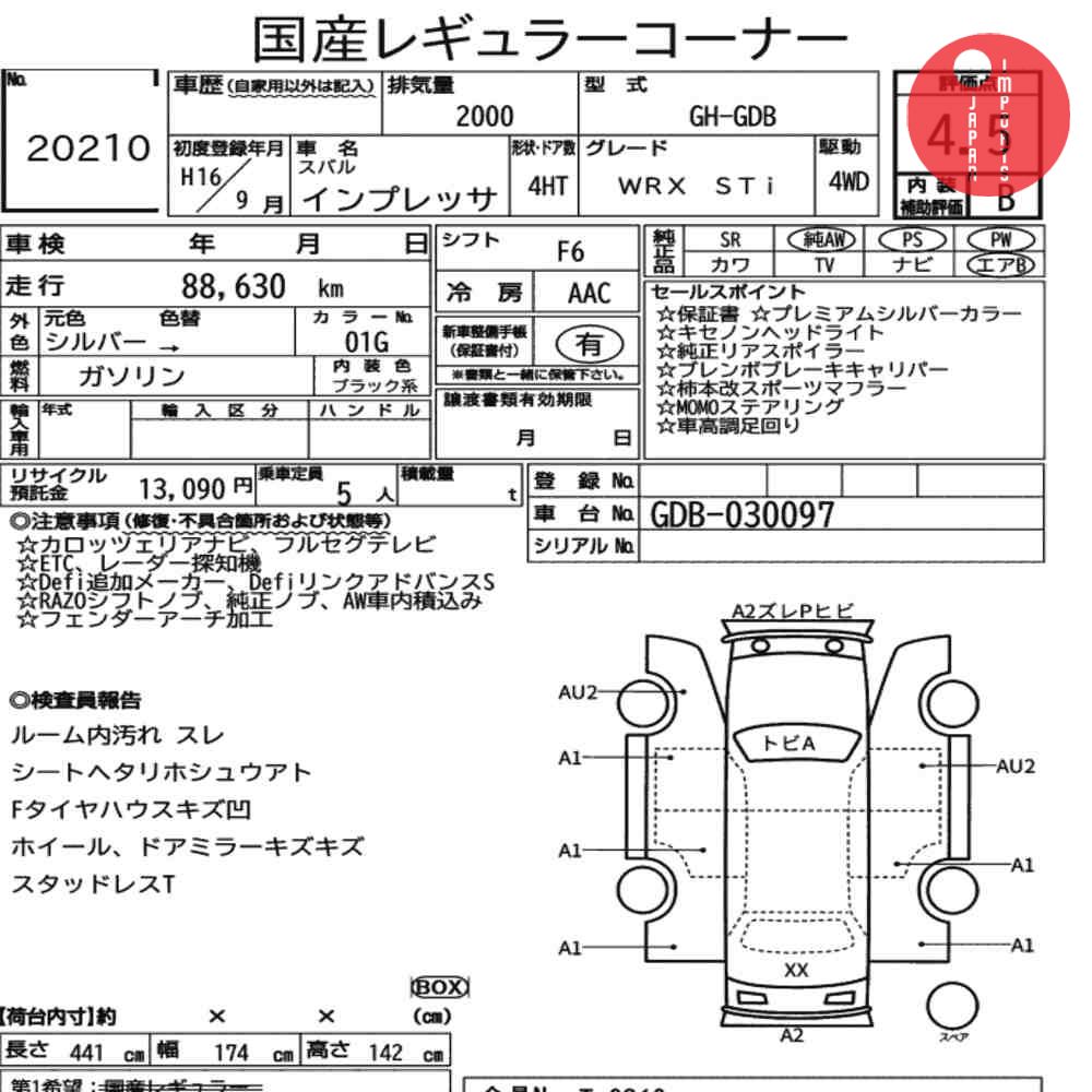 Auction Card