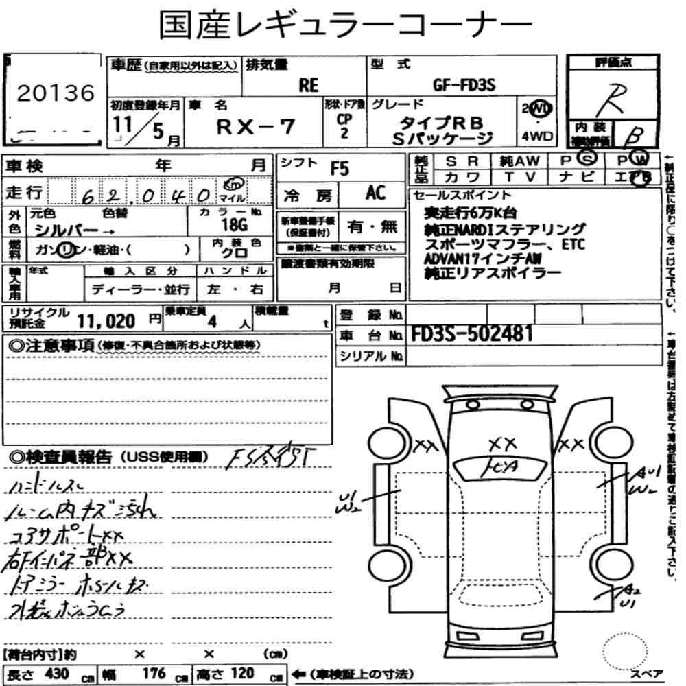 MAZDA RX-7 TYPE RB S PACKAGE