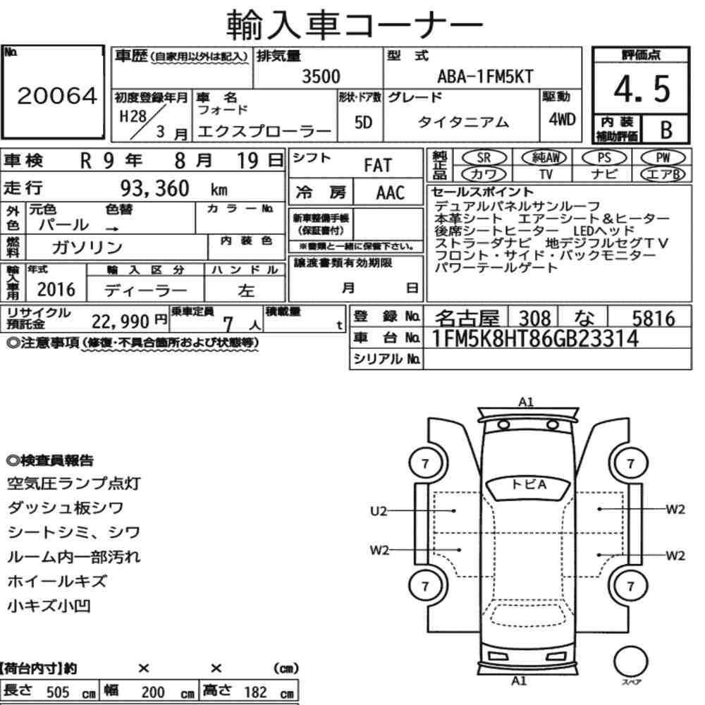 FORD EXPLORER 5D 4WD TITANIUM