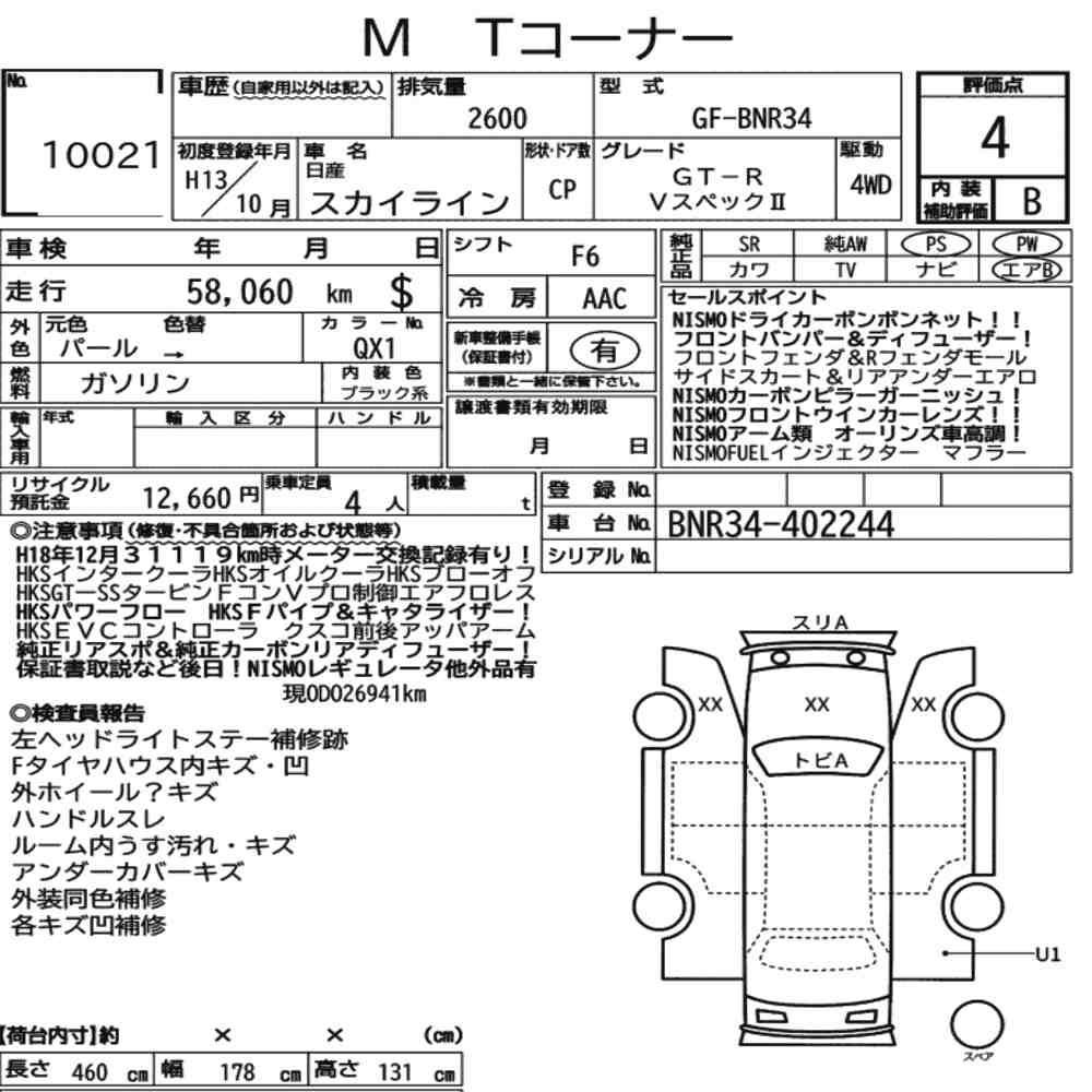 NISSAN SKYLINE CP 4WD GT-R V･SPEC Ⅱ