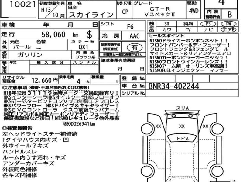 NISSAN SKYLINE CP 4WD GT-R V・SPEC Ⅱ