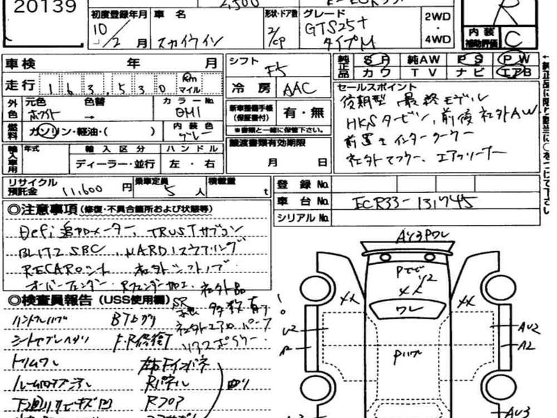 NISSAN SKYLINE CP GTS25T TYPE M