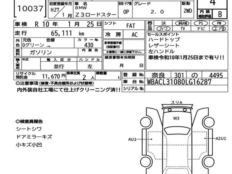 BMW Z3 ROADSTER 2.0